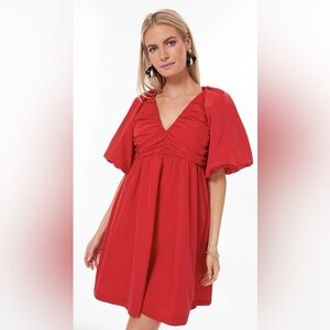 Red Hyacinth House Courtney V-Neck Dress